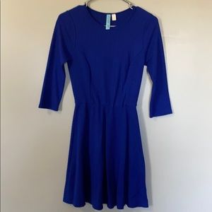 Blue Textured Dress